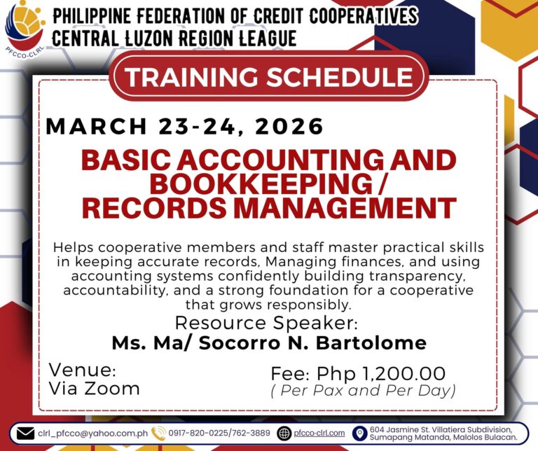 Basic Accounting and Bookkeeping/Records Management